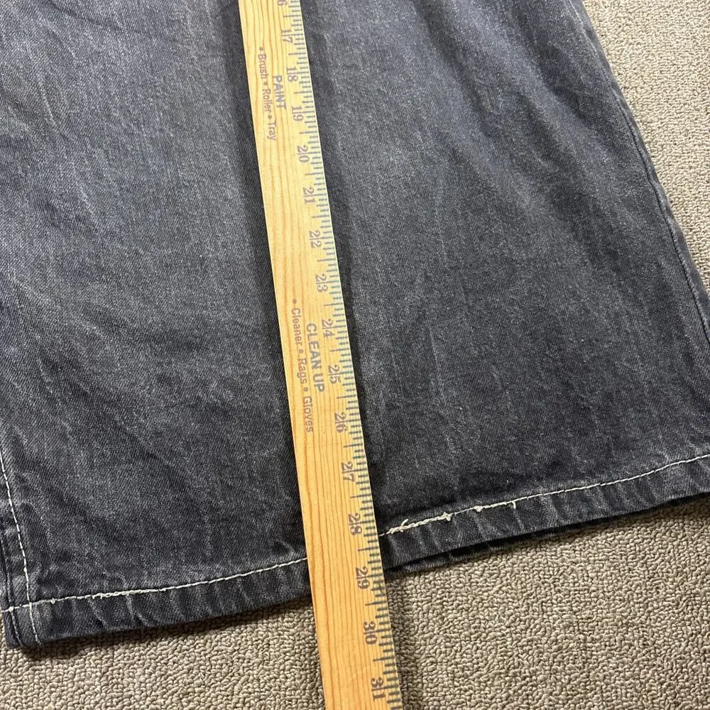 Y2K Men’s Red Ape Shorts Jorts Black Big & Tall Size 52 Denim Skate Baggy